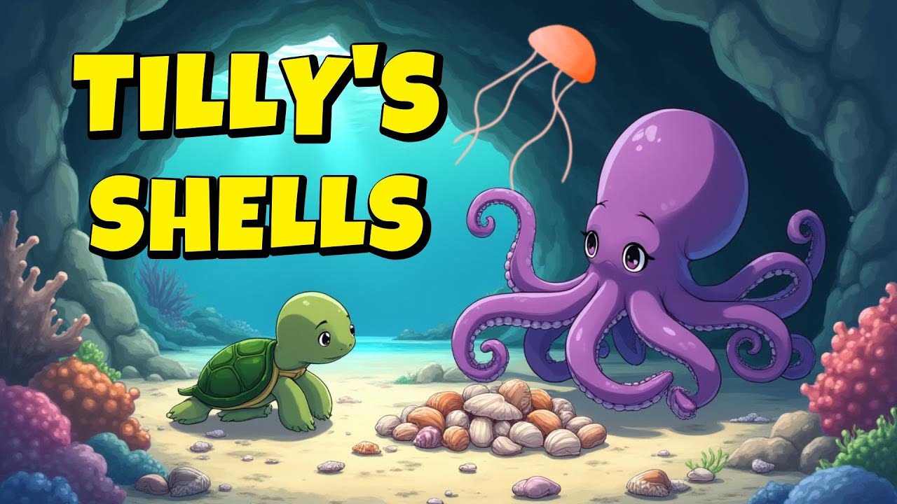 Tilly's Shells 🐢 🐚 | A Story for Kids about Turtle and Octopus🐢🐙 ...