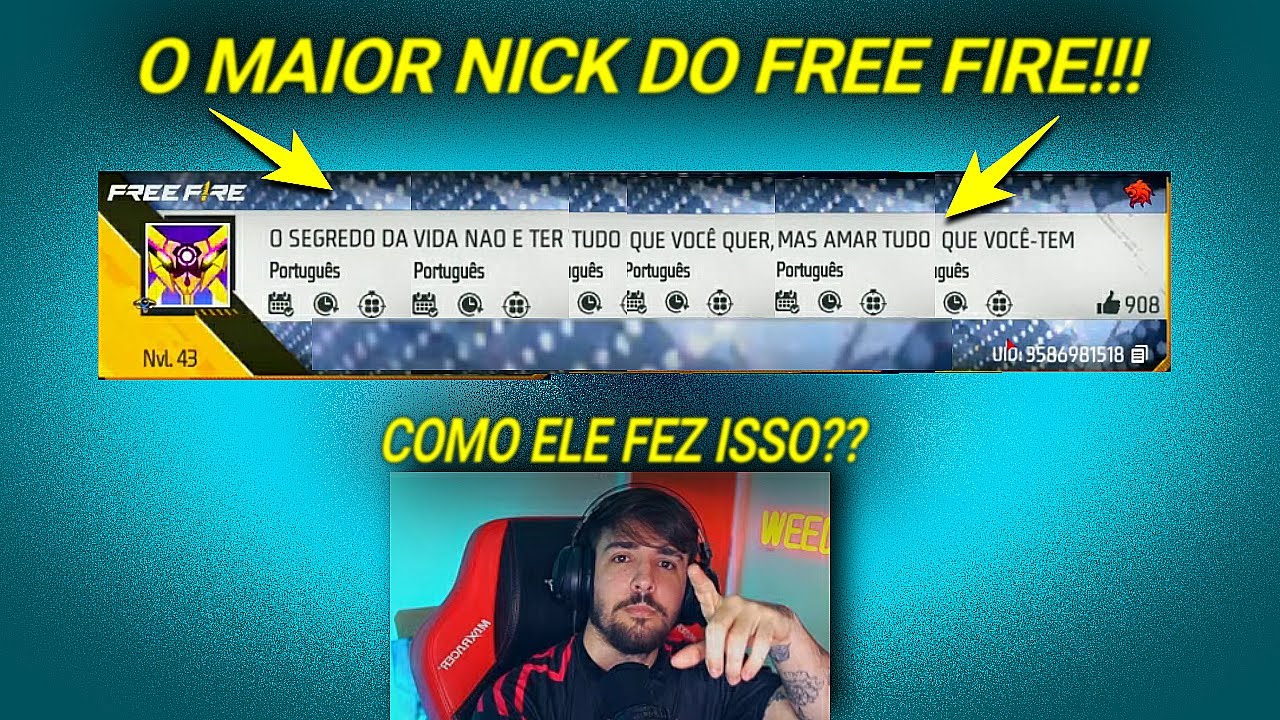 V de Verificado Free Fire: Ⓥ Como Colocar no Nick e Nome do Free