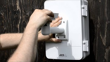 Mounting tip: Mounting the AXIS T92E outdoor housing on an AXIS T98A surveillance cabinet