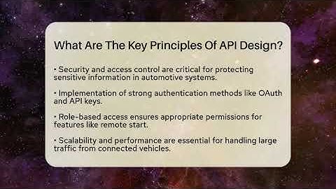 What Are The Key Principles Of API Design? - Talking Tech Trends