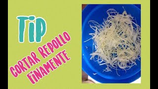 Como cortar repollo o col ( Técnicas en la cocina) 