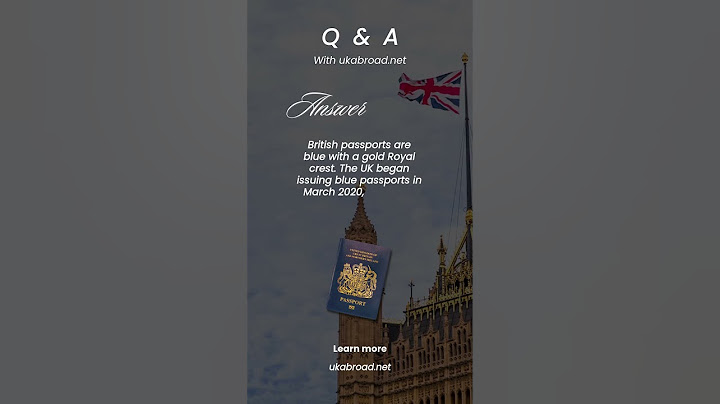 What colour is the British Passport now?