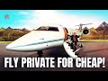 HOW TO FLY ON A PRIVATE JET FOR CHEAP!