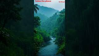 Heavy Rainfall sounds for sleeping, relaxing, studying l aesthetic peaceful rain fall  #relax 12:23