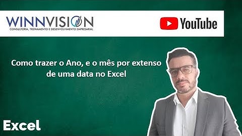 Como inserir o ano em número e o mês por extenso no Excel