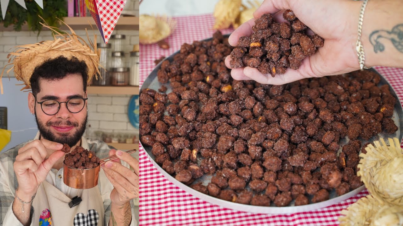 AMENDOIM DOCE TIPO PRALINÉ | CROCANTE E FÁCIL DE FAZER