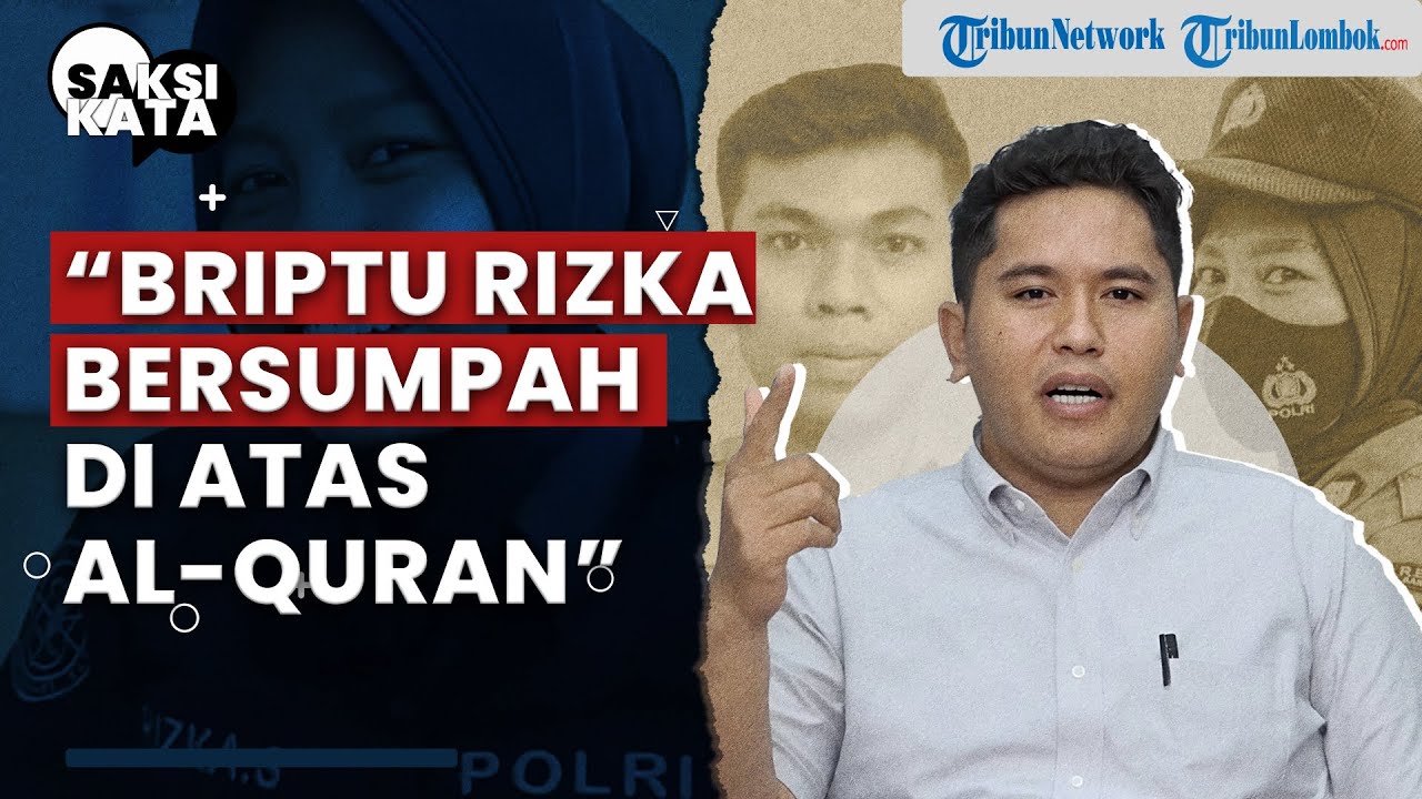 Briptu Rizka Bersumpah di atas Al-quran dia tidak membunuh suaminya.