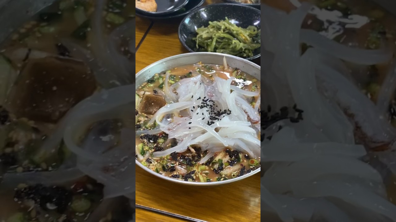 [끼니쉽지않다] 한치물회 #제주여행  #공천포식당