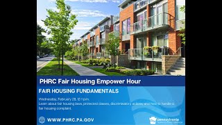 Fair Housing Empower Hour: Fair Housing Fundamentals - February 28, 2024