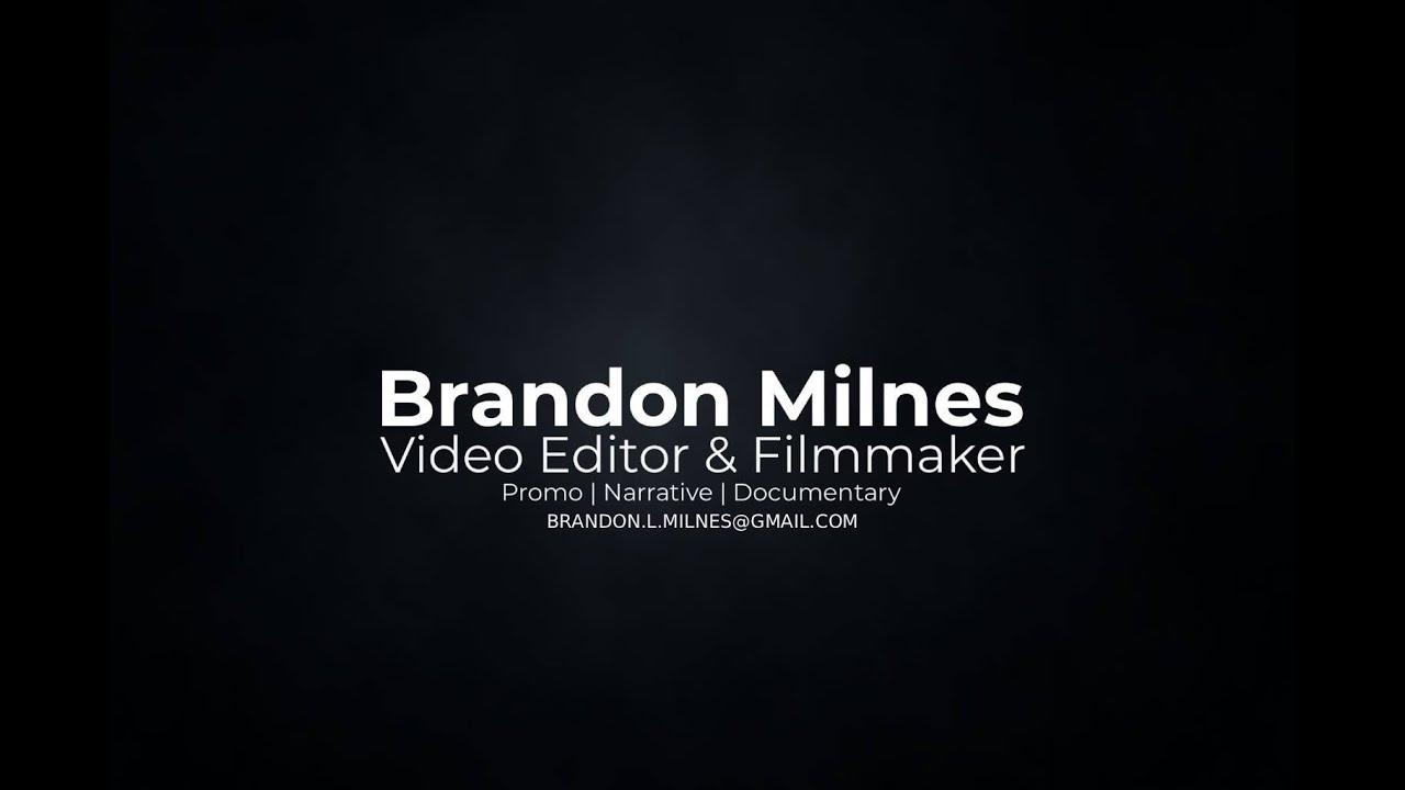 Brandon Milnes - Video Editor Demo Reel 2025 | Premiere Pro
