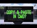 How to copy and paste in cmd windows 10 | 2023 Update ✅