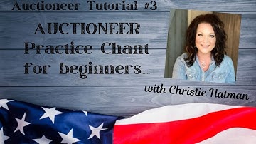 AUCTIONEER TUTORIAL - HOW TO Learn the FASTEST auctioneer chant by woman Auctioneer Champ SESSION #3