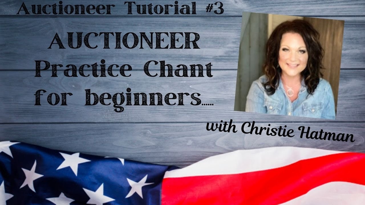 AUCTIONEER TUTORIAL HOW TO Learn the FASTEST auctioneer chant by
