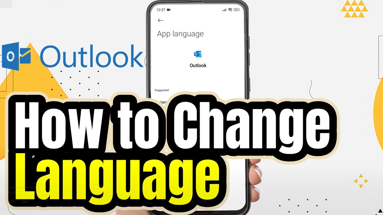 How To Change Language in Outlook App on Android - YouTube