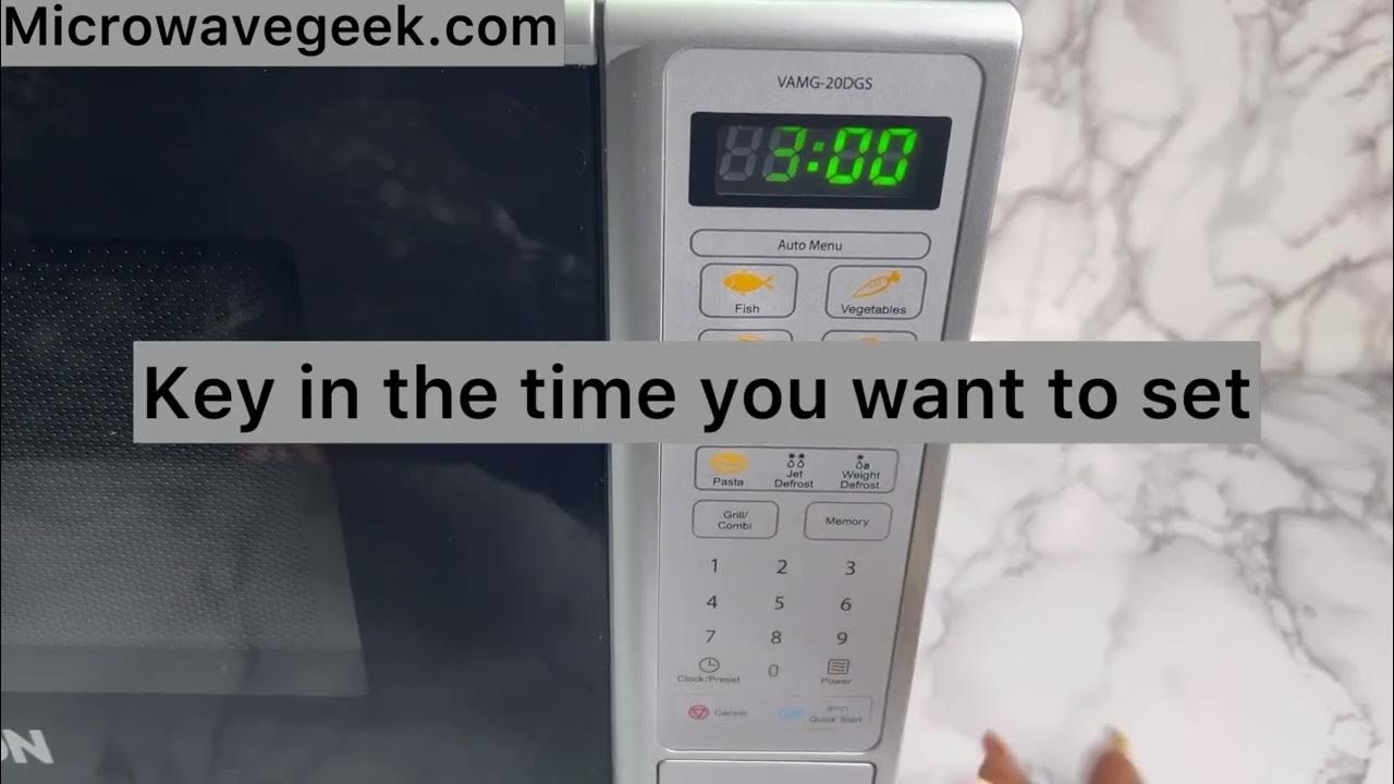 How to Set Clock on the Microwave YouTube