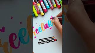 Satisfying Brush Calligraphy Doms Brush lettering Beautiful Handwriting #shortsvideos #calligraphy