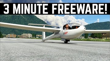 MSFS 3 Minute FREEWARE | Glider! | DG-808S