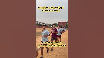 #cpophysical #army #sscgd #rpfphysical all batch new start join new Shaurya defence academy