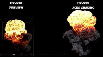 Houdini - ACES color workflow for explosions