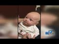 Deaf baby hears moms voice for the first time