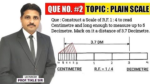 HOW TO DRAW PLAIN SCALE (QUE.NO.2) | UNIT : ENGINEERING SCALE @TIKLESACADEMYOFMATHS
