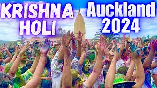 Krishna Holi  Festival of Colours Auckland 2024 | Holi at Hare Krishna Temple Kumeu New Zealand