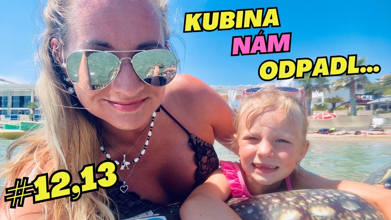 Chorvatsko 2025 🌴🌴- #12,13 Kubina nám odpadl, bezva atrakce na moři a zase se blíží bouře…