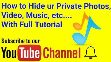 How to Hide ur Private (photos, video, music, Lock apps, hide apps, massages) With Full Tutorial