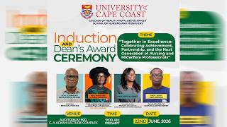 LIVE STREAMING: UCC School of Nursing &amp; Midwifery Induction Ceremony &amp; Dean’s Awards