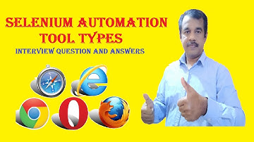 selenium automation tool types - IDE, RC,Client, Web driver and Grid | Interview question and answer