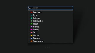 Blueprint Variable Types in Unreal Engine 5 Profile