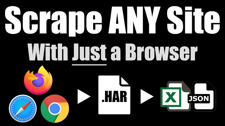 Scrape Any Interactive Website Legally without Getting Blocked - HAR File Web Scraper