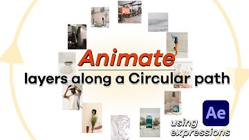 Distribute layers along circular path - After effects tutorial