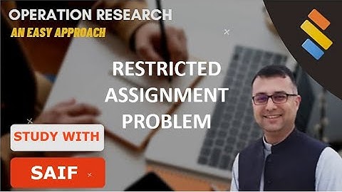 Restricted Assignment Problem | Hungarian Method | Simple Algorithm
