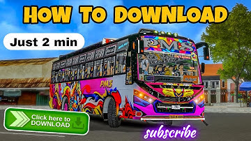 💥😍 𝐇𝐎𝐖 𝐓𝐎 𝐃𝐎𝐖𝐍𝐋𝐎𝐀𝐃 𝐏𝐌𝐒 𝐁𝐒𝟔™ 𝐁𝐔𝐒 New bus mod | TN pvt Bus | Bussid |new pvt bus download livery Tamil