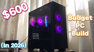 How to Build a $500-$600 Budget Gaming PC in 2026 (Ryzen 5 5500 & RTX 2060 Super + 1080p Benchmarks)