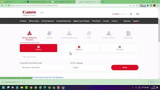 how to download and install all canon printer driver for windows 11 from canon