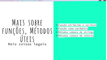 [JS0 - tópico 3] Funções anônimas, função como parâmetro e métodos comuns de strings e vetores