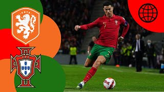 Verlenging door een GEWELDIGE kopbal van Guerreiro 🥅⚽ | Nederland vs Portugal | Halve finale