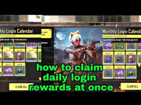 How to claim all daily login rewards at once same time #codm #meme #codmobile