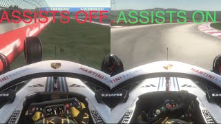 Do Assists make you faster? Monoposto 2023 Comparison