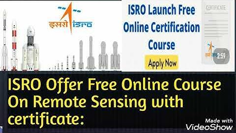 ISRO Offer Free Online Course On Remote Sensing with certificates: #THEENGINEERINGBUDDY