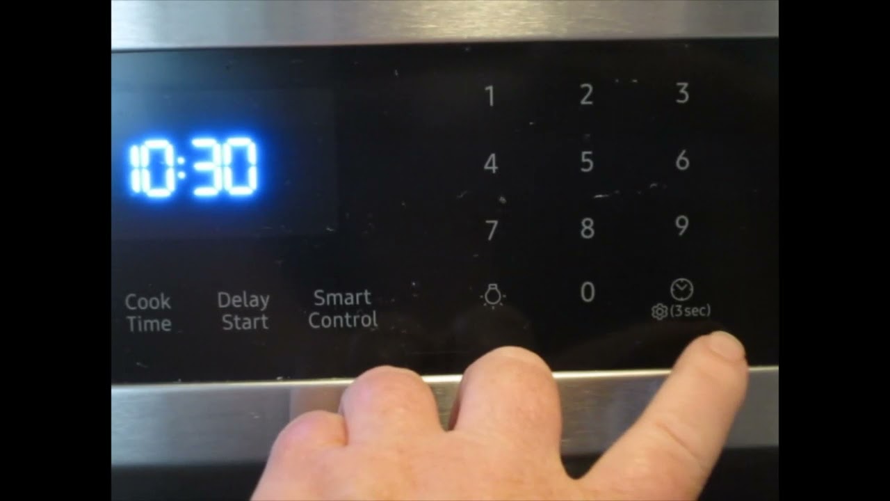 How to Set Clock on Samsung SmartThings Oven - YouTube