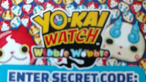Yokai Watch Wibble Wobble Secret Code