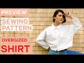 Preview: Pattern for an oversized blouse ‘Noella’ | Sewing a shirt with pockets | Easy