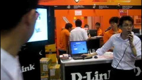D-Link Network Attached Storage Demo at Singapore IT Show 09