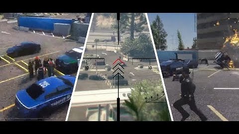 Chang Gang C4 Drone 6 Cops and take out Brian Knight (Both POVs) | GTA RP NoPixel