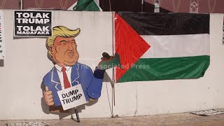 Protesters hold anti-Trump rally in Malaysia as US President arrives for ASEAN Summit