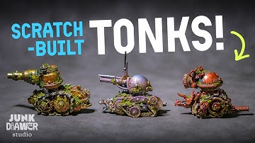 Let’s Make Some EPIC Scratchbuilt TONKS!! // JunkDrawer Studio Ep 010