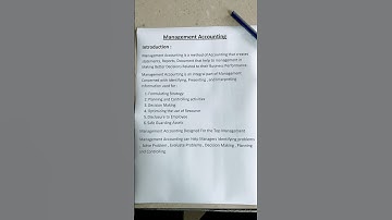 management accounting chapter 1 6th sem | management accounting bcom 3rd year #bcom #education